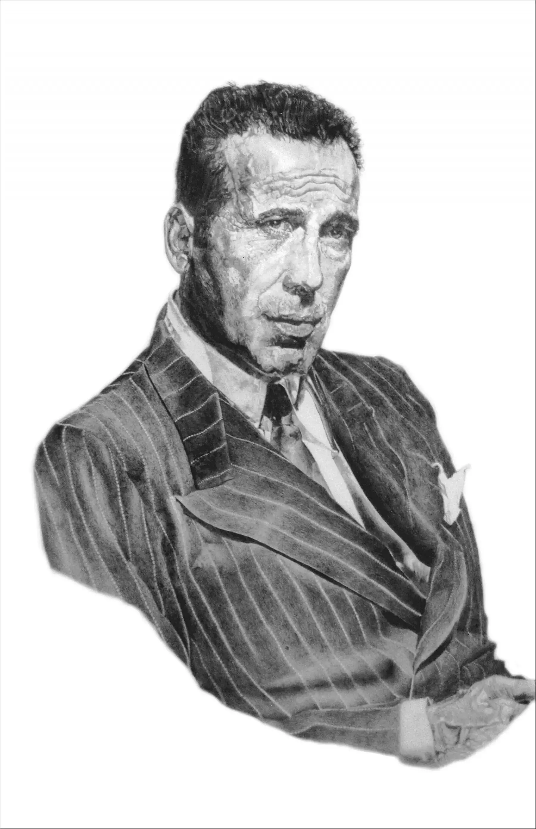 Bogey, Pencil Drawing Print by Andre McKee