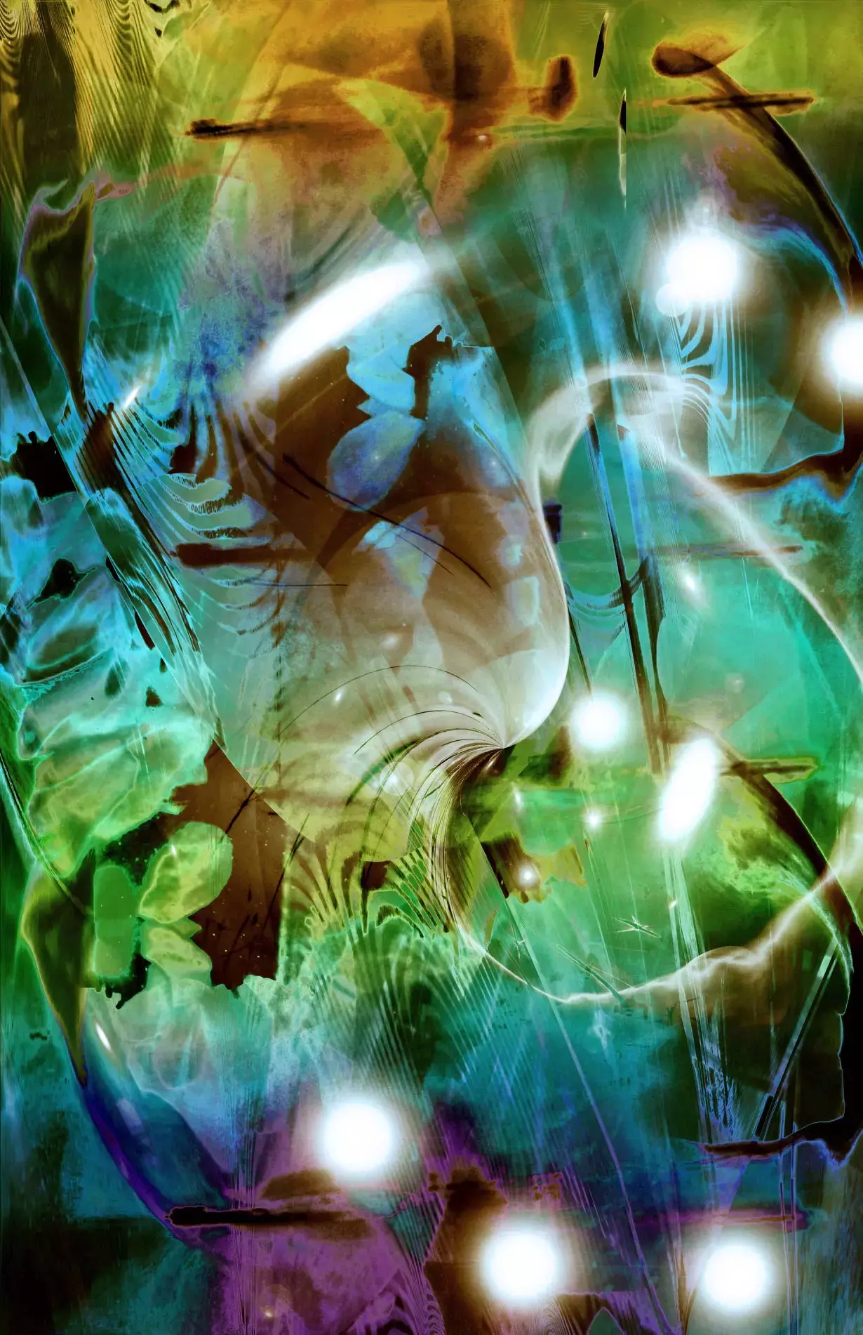 Celestial 2, Digital Painting Print by Andre McKee