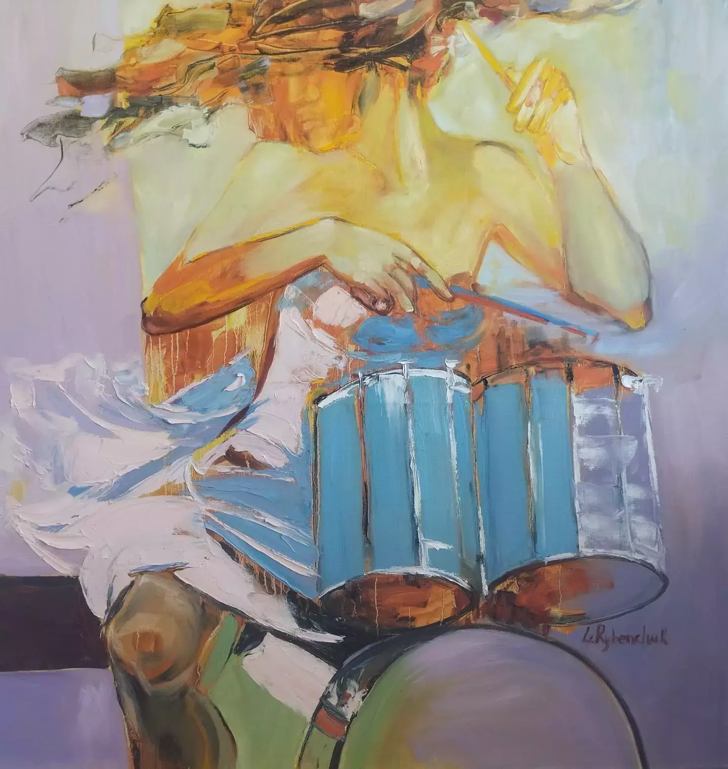 Impact Wave, Oil painting, 2025