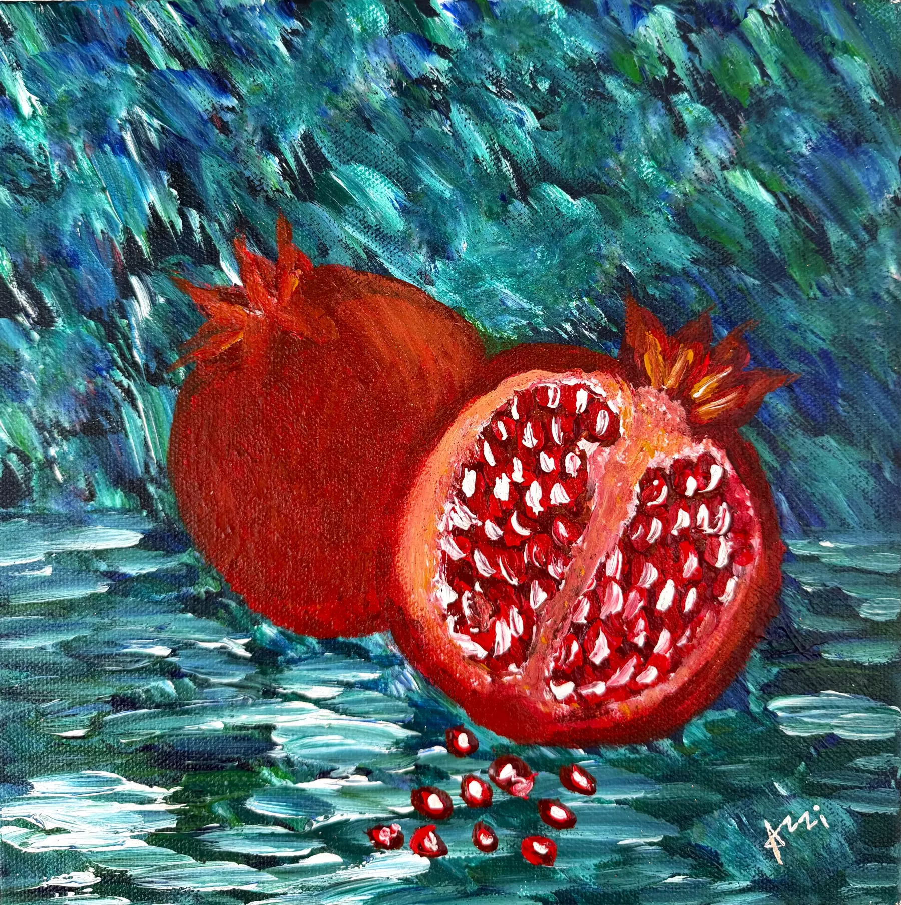 Prosperity, Textured Painting, Acrylic on Canvas