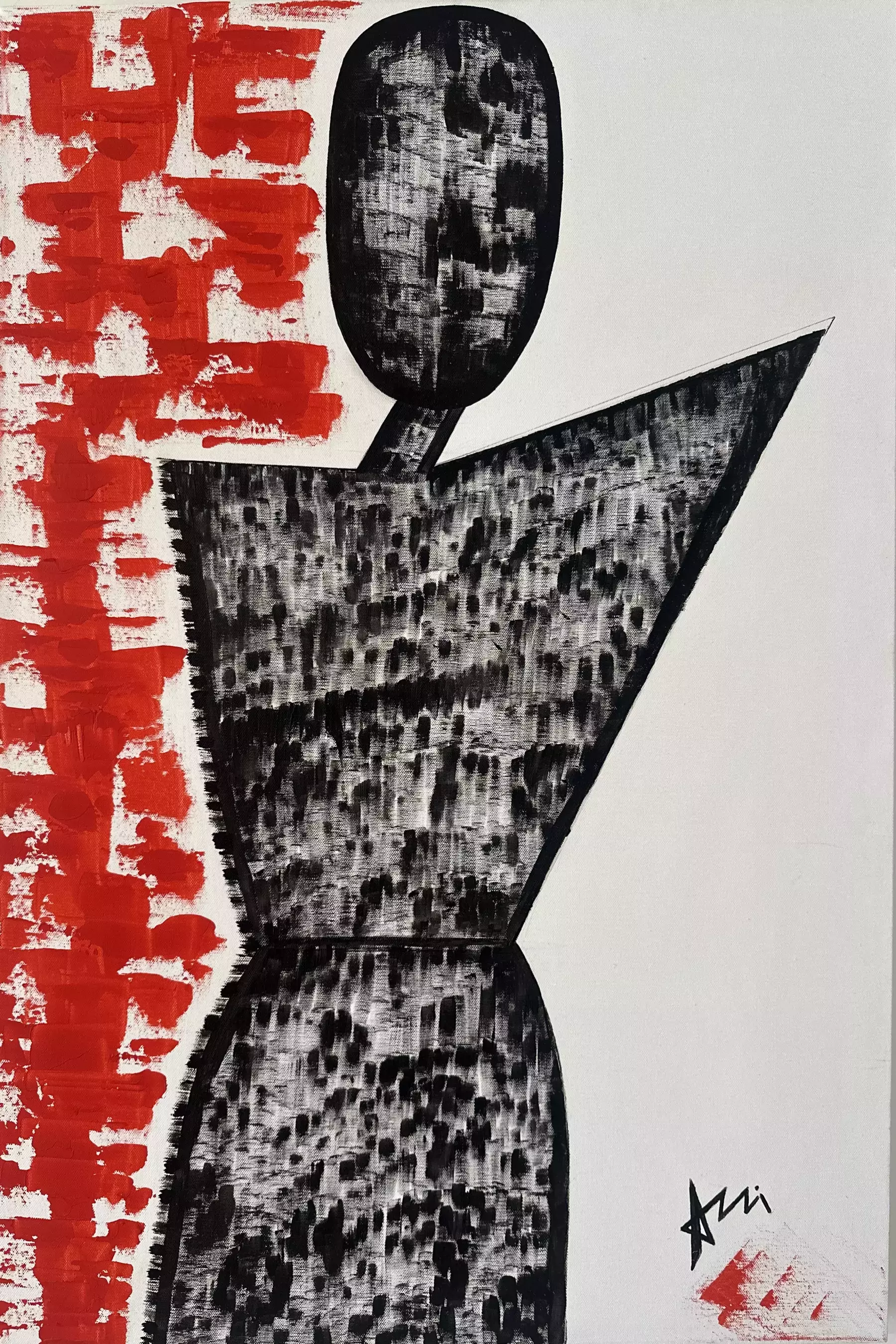 Exciting News!! October 18-26, 2025 !! PROUD OF MY SELF. Acrylic on canvas, 2020, at the Digital Exhibition by Art Screen TV at the Florence Biennale.
