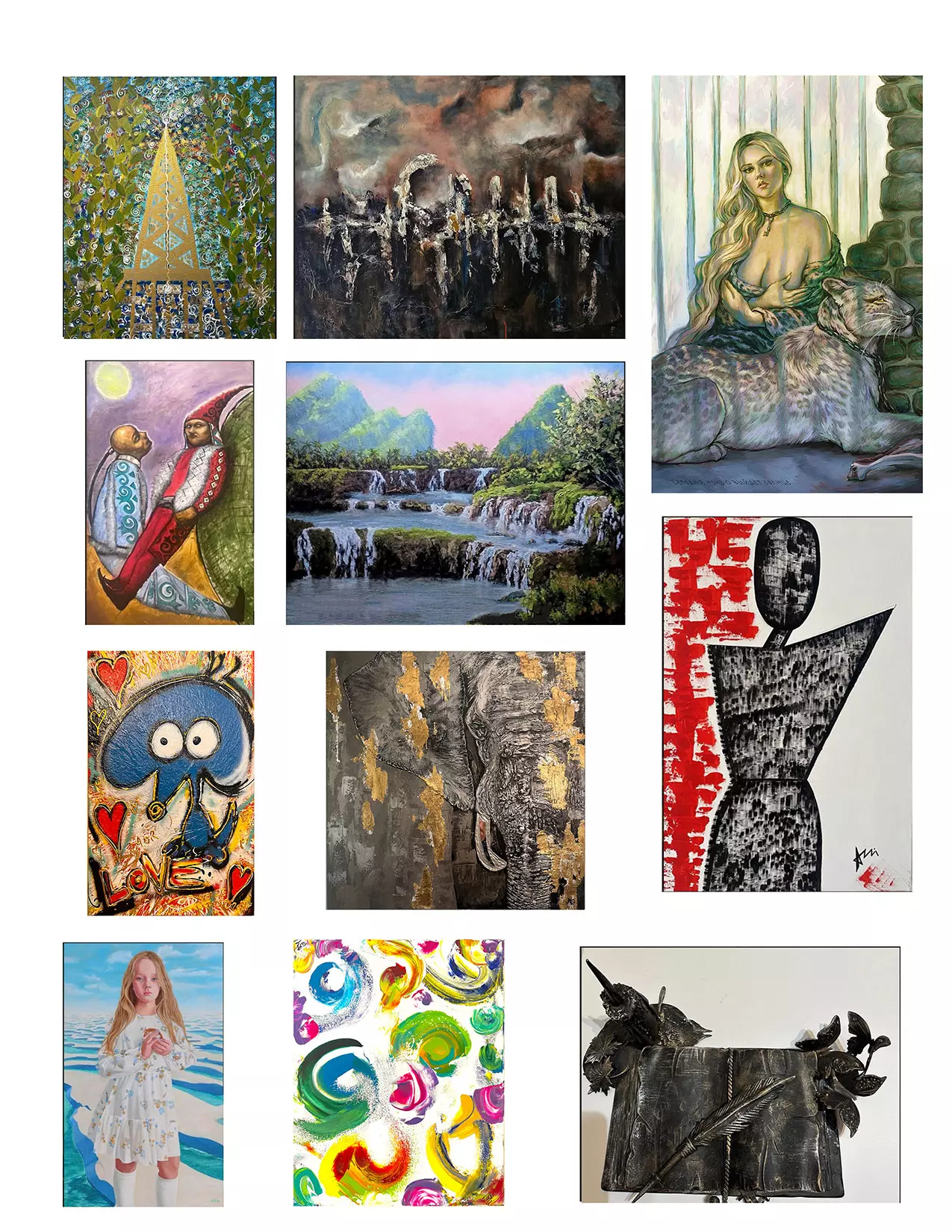 October 22, 7pm-10pm, Celebrating the Art Screen TV Digital Exhibition Biennale 2025 at the AzziArt Gallery LA! Showing Original Artworks !