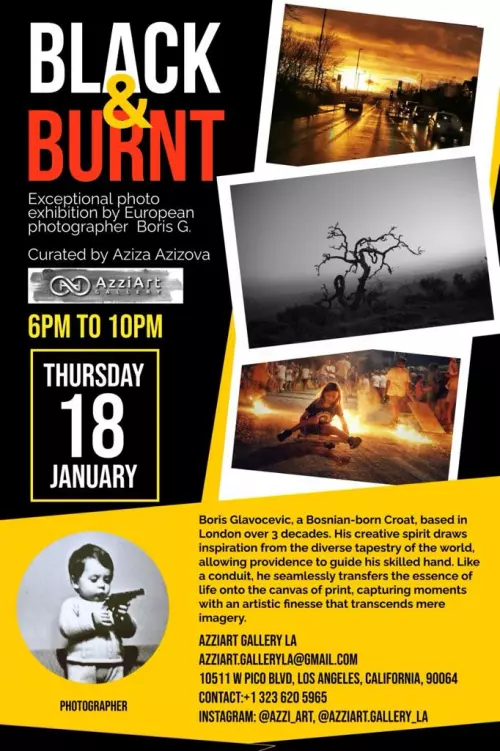 Exceptional Photo exhibition by Boris Glavocevic BLACK & BURNT