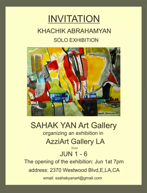 Solo Art Exhibition, Khachik, Abrahamyan.