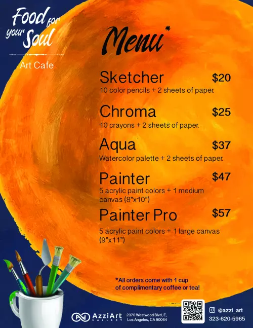 ART CAFE FOOD FOR YOUR SOUL OPEN EVERYDAY
