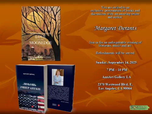 Literature, Music, and Art Event: Margaret Derants Book Presentation, Russian and English