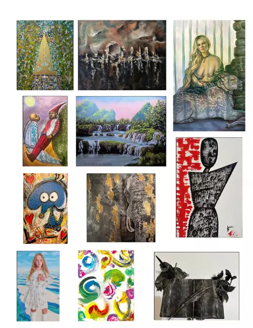 October 22, 7pm-10pm, Celebrating the Art Screen TV Digital Exhibition Biennale 2025 at the AzziArt Gallery LA! Showing Original Artworks !