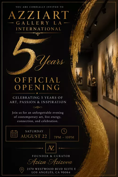 5-Year Anniversary of AZZIART GALLERY LA INTERNATIONAL