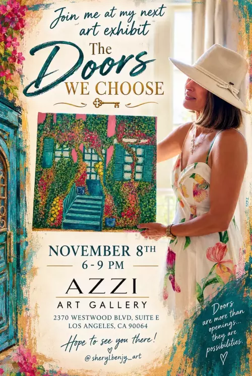 NOVEMBER 8 FROM 6PM-9PM. ART EXHIBITION EVENT. "THE DOORS WE CHOOSE"